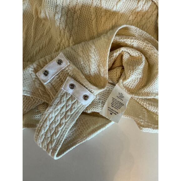 Lelis Cream Knit Bodysuit - Medium - Asymmetrical Straps - Picture 5 of 6